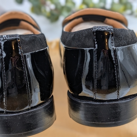 Giorgio Brutini Black Patent Leather Loafers Mens Size 12 EEE Wide Slip On Shoes main image 12